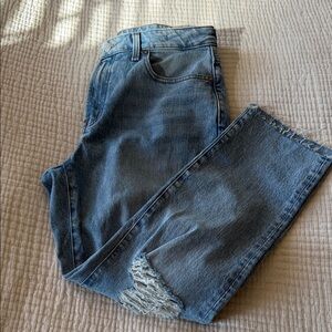 Madewell Curvy Perfect Vintage Light Blue Denim Jeans